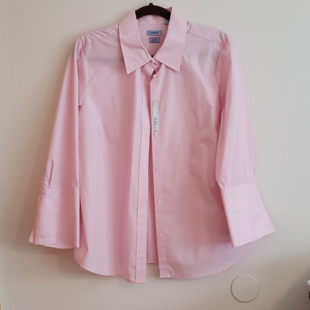 IZOD Women's French Cuff Blouse